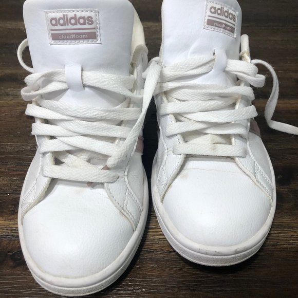 adidas | Shoes | Adidas Grand Court Sneakerswhite Rose Gold | Poshmark